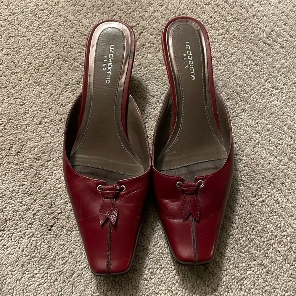 Red loafer heels